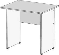 Стол письменный Стандарт Pro белый