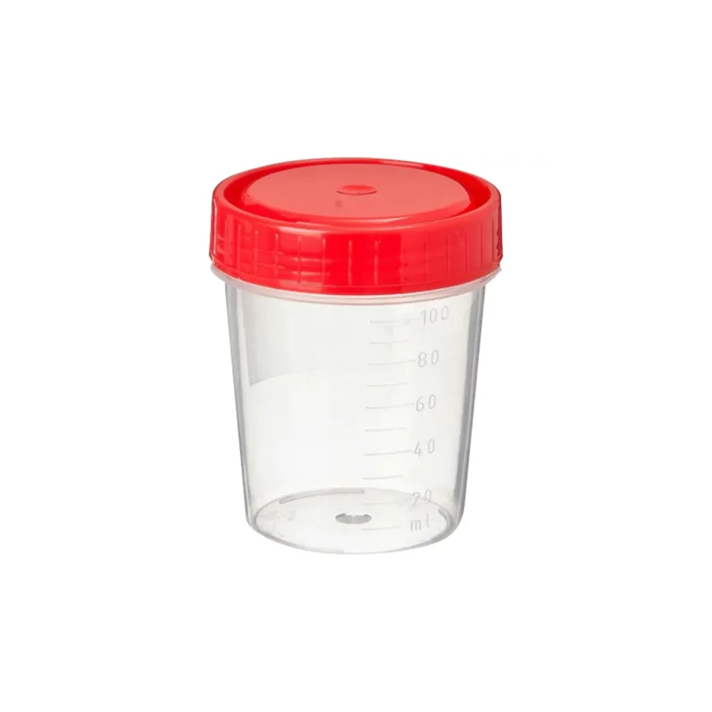 Контейнер для сбора биоматериалов 120 мл стерильный, индивидуальная упаковка 50шт.