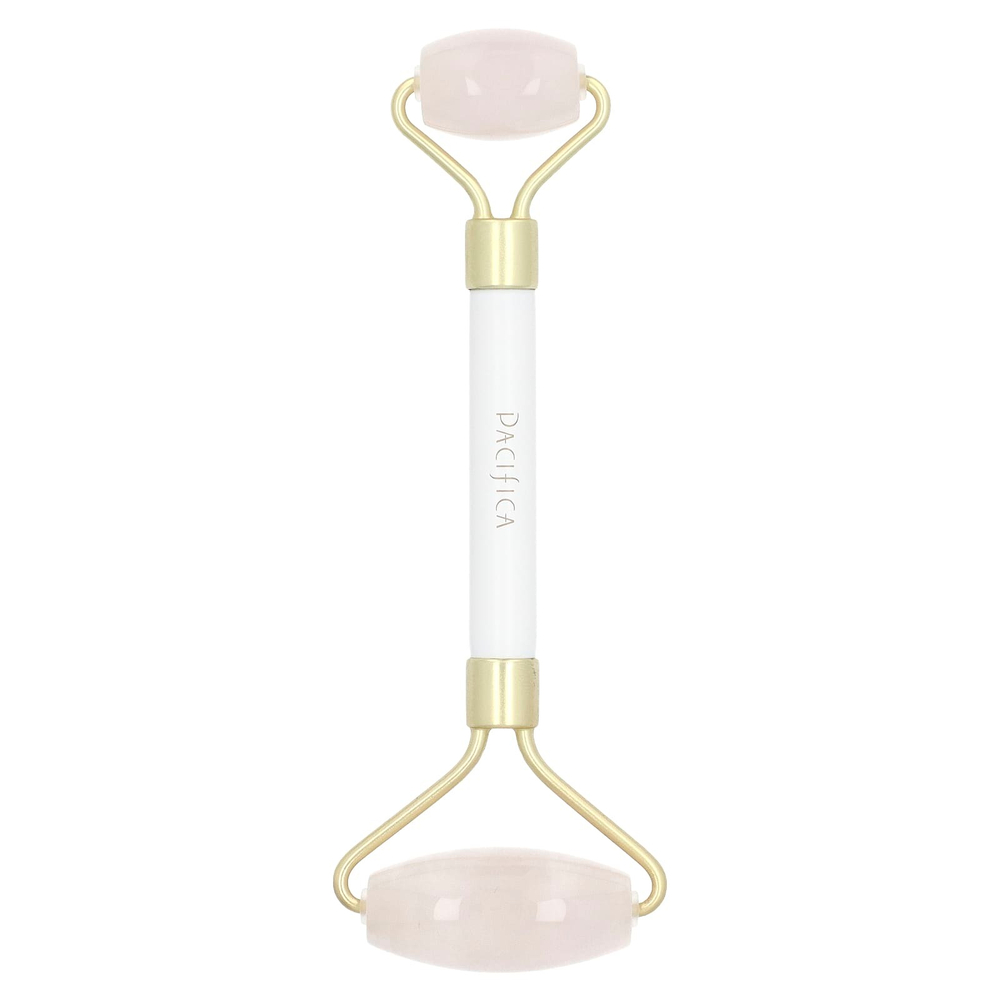 Pacifica, Crystal Wand, массажер-ролик для лица из розового кварца, 1 шт.