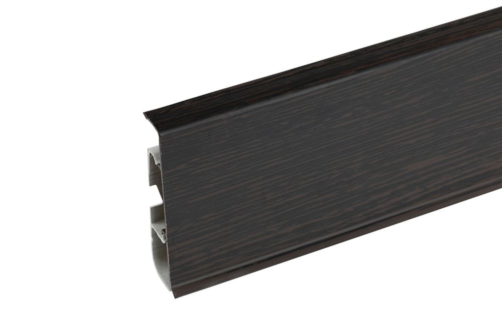 Плинтус Cezar Hi-Line 200 Темный Венге, 2500x75x22 мм