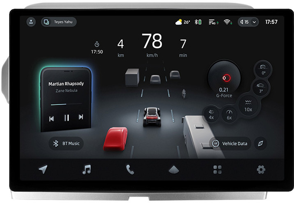 Магнитола для Toyota Land Cruiser Prado 150 2014-2017 (рамка 10) - Teyes CC4-PRO монитор 13" 2K QLED на Android 13, Snapdragon 778G, 8+128, AI, CarPlay, DSP, 4G SIM-слот