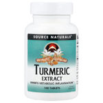 Source Naturals, экстракт куркумы, 100 таблеток