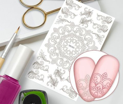 Слайдер-трафарет для росписи ногтей TR103