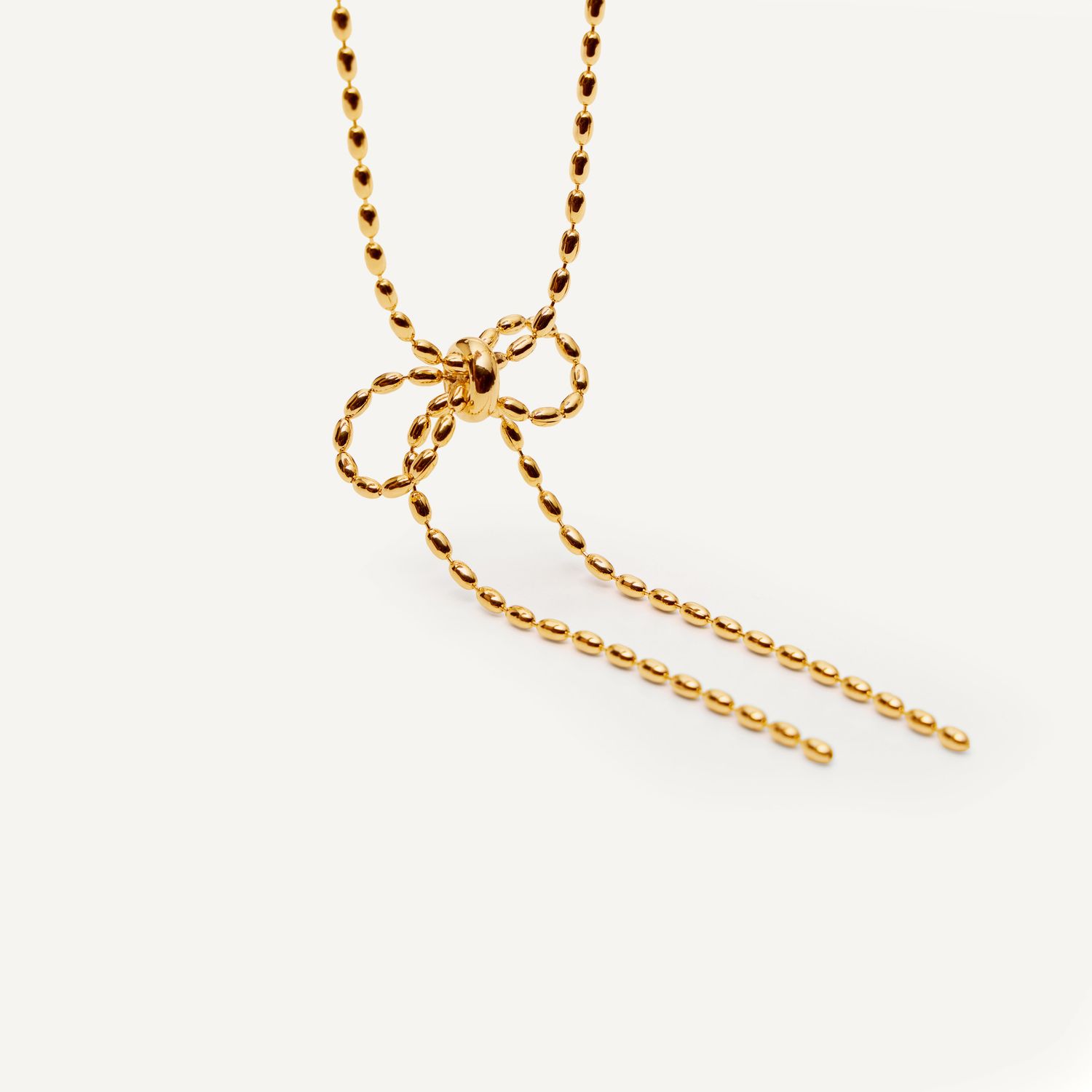 Колье Precious Bow Necklace - Gold