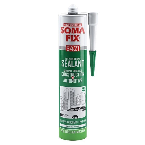 Герметик быстрого отверждения ПУ SOMA FIX  белый 280мл  / S421