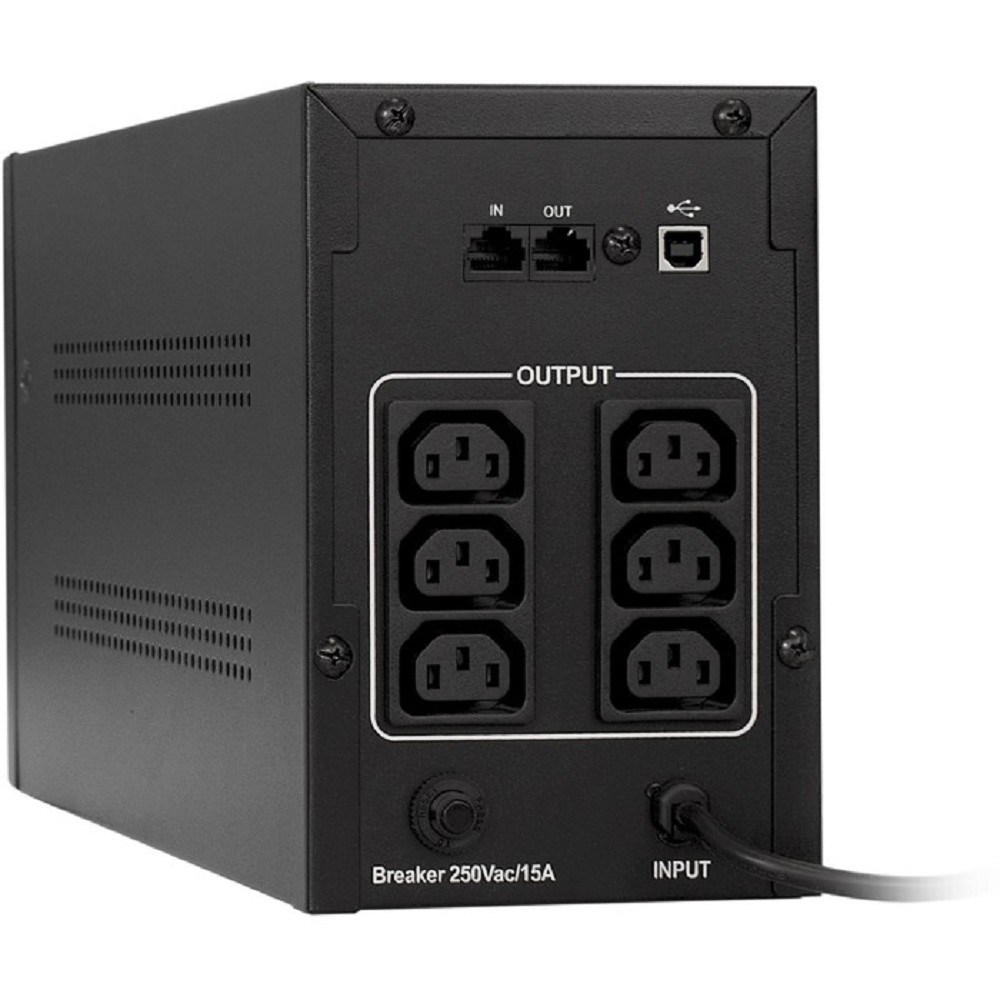 Exegate EP285488RUS ИБП ExeGate SpecialPro UNB-1200.LED.AVR.8C13.USB &lt;1200VA/750W, LED, AVR, 8*C13, USB, металлический корпус, Black&gt;