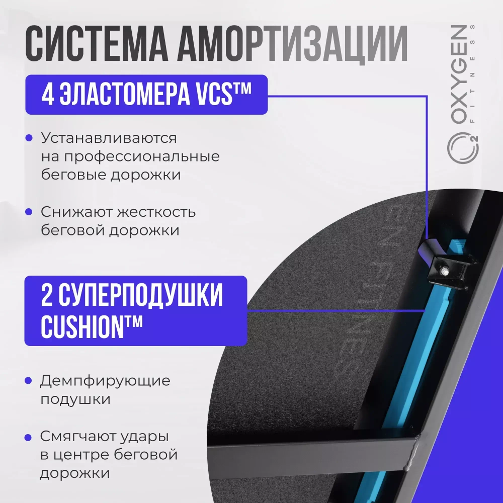 Беговая дорожка домашняя OXYGEN FITNESS EMERALD TFT 10