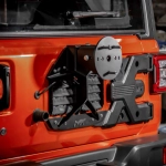 Усиленный держатель запасного колеса MEIKA для Jeep Wrangler JL 2018-2024+ Джип Вранглер калитка запаски запаска калитка