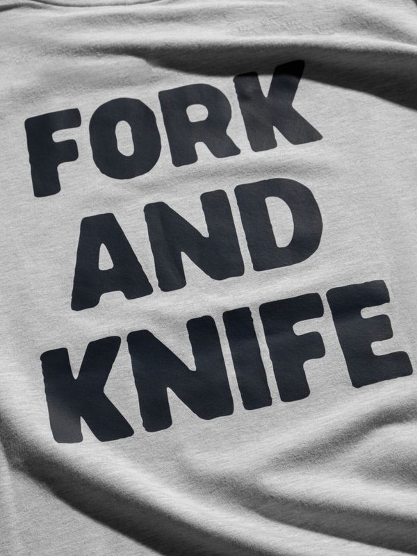 Футболка оверсайз F&K меланж серая - фото 4