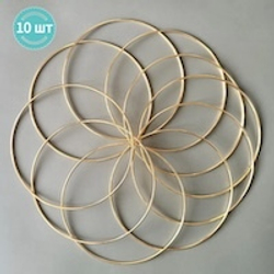 Основа для макраме металлическая Звезда 20 см, цвет золотистый, неразъемная ( 20см, набор 10 шт) /квадрат для декорирования / основа для ловца снов