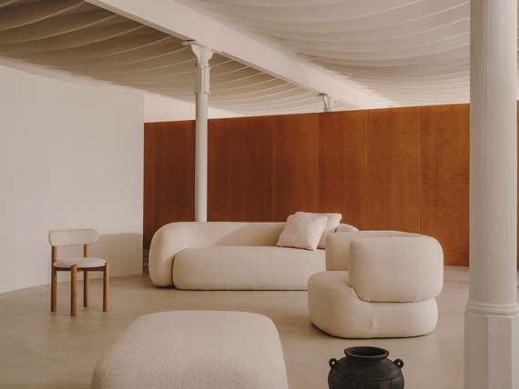 Martina Подушка из необработанной ткани букле 60 x 70 см