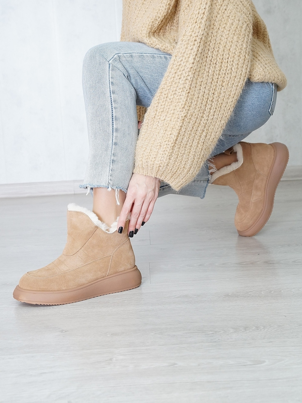 Полусапожки женские зимние