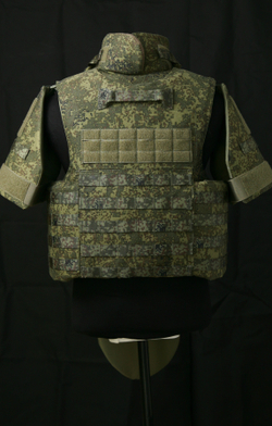 Жилет МСЗ2 + напашник, плечи + защитные вставки СВМПЭ Бр1, С2
