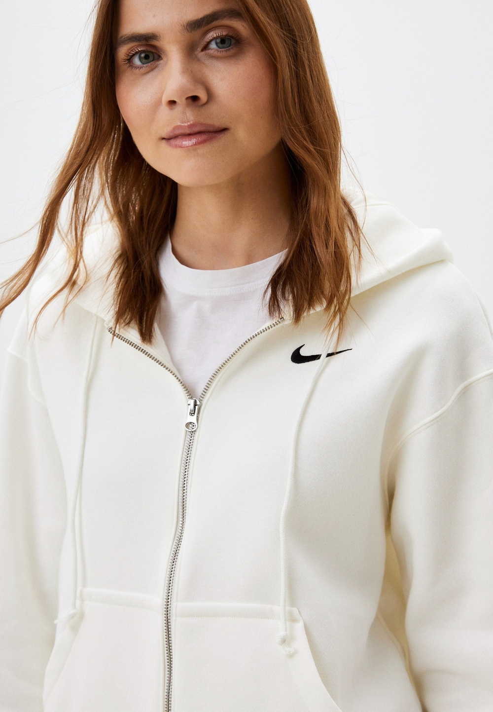 Толстовка женская NIKE W NSW PHNX FLC FZ OS HOODIE