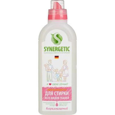 Гель для стирки всех видов тканей "Синергетик" 1л