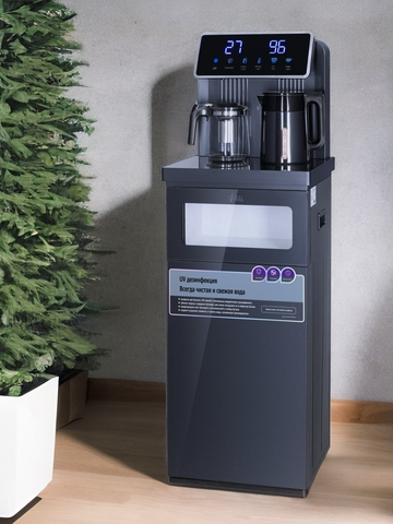 Кулер с чайным столиком Тиабар Ecotronic TB30-LNR UV dark grey