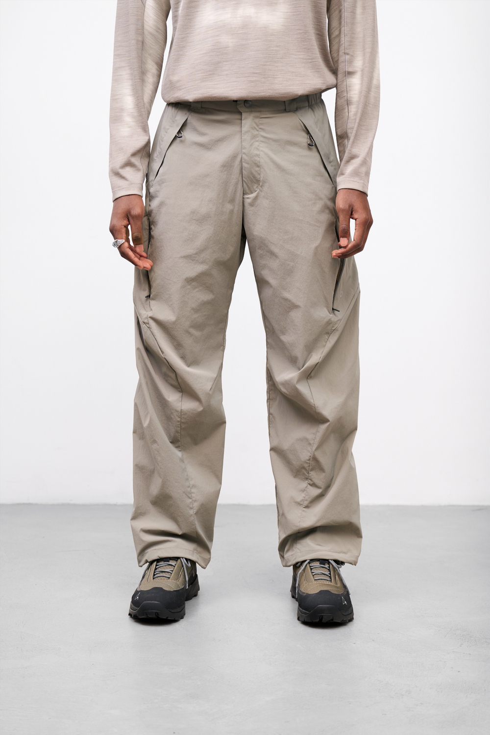 Брюки Nothomme Blue Outdoor Functional Wide-Leg Straight Work Pants "Slate Grey"