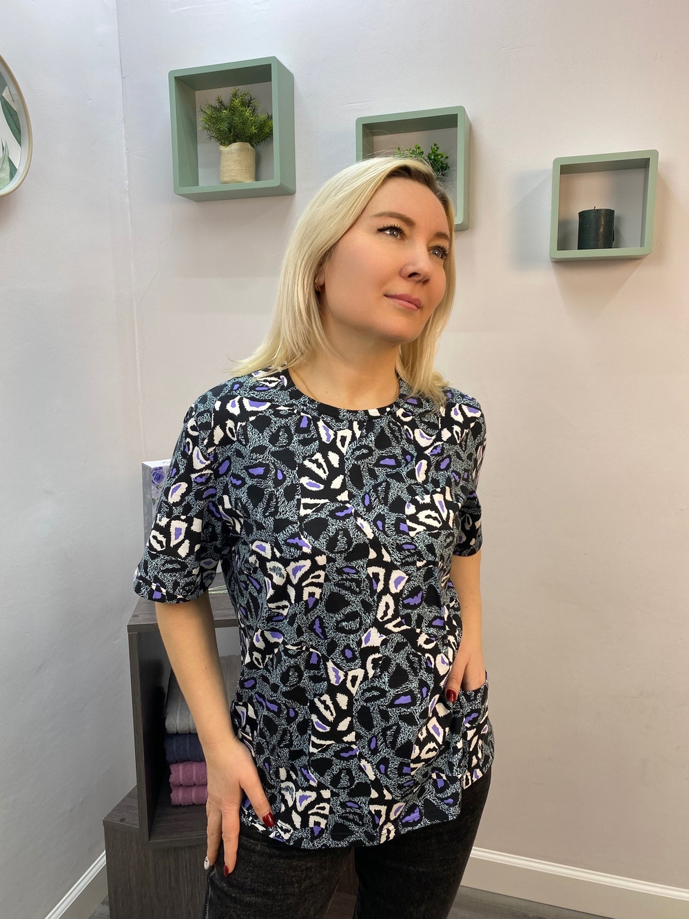 Футболка женская "Д-20/2 К.Л" набивка (СТИЛЬ)