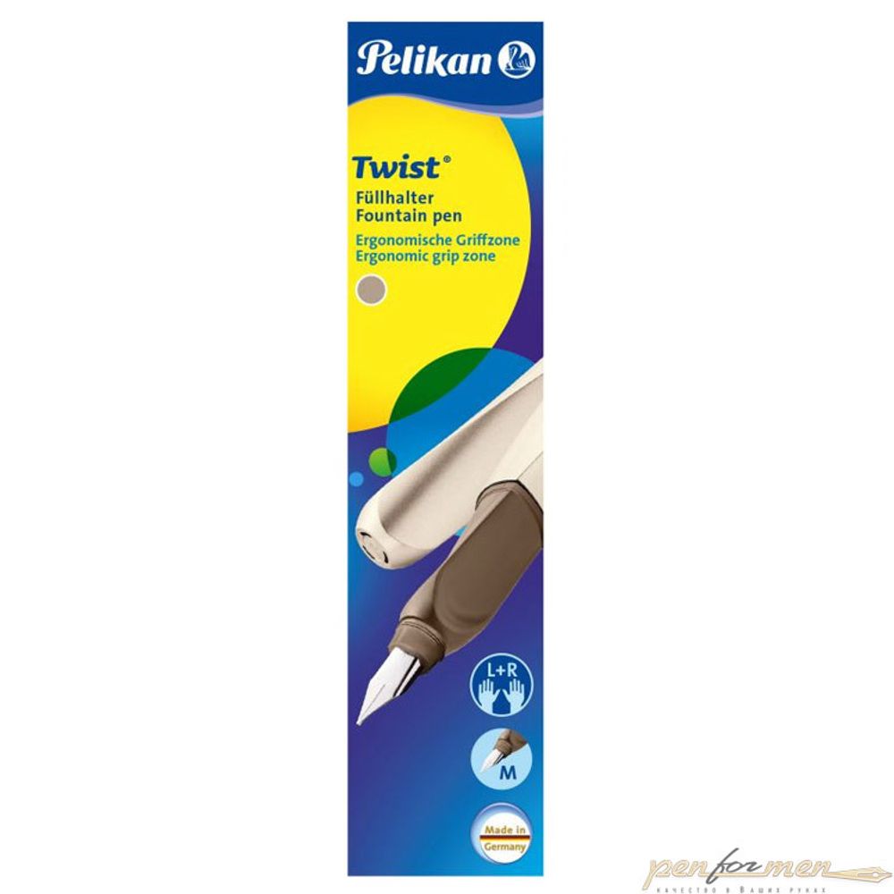 Перьевая ручка Pelikan Office Twist P457 бронзовая с пером M (PL801201)
