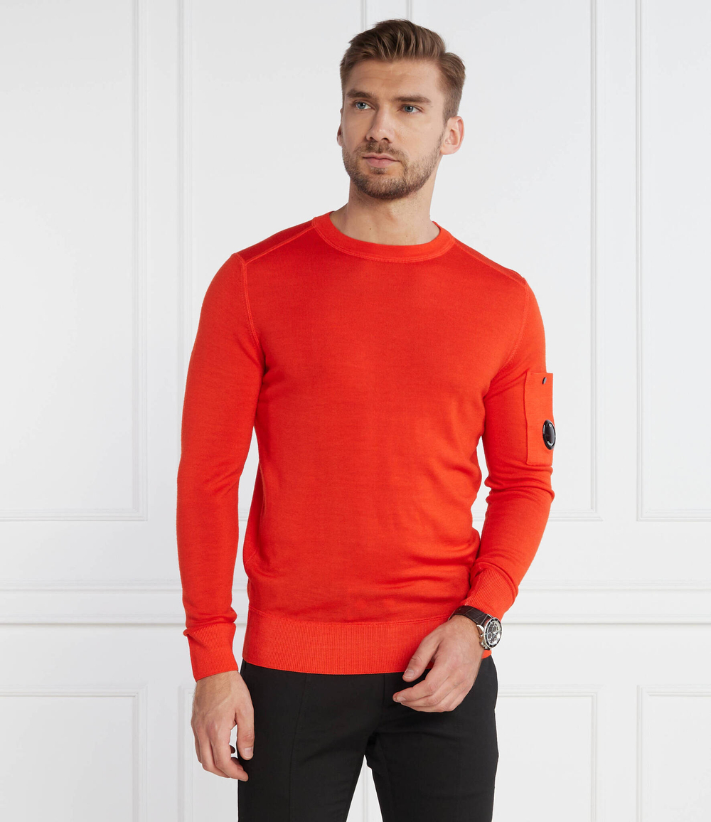 Хлопковый свитер C.P. Company - оранжевый(15CMKN245A003247F)