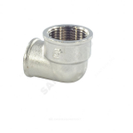 Угольник латунь никель переходной Ду 25х15 (1"х1/2") ВР/ВР SantechSystems