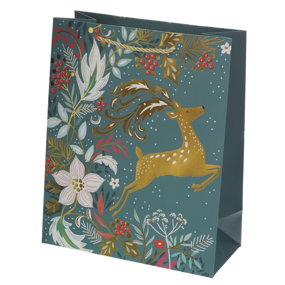 GAEM Пакет подарочный M (бумага 210г/м2, блок 12шт), L26 W12 H32 см, 82в.