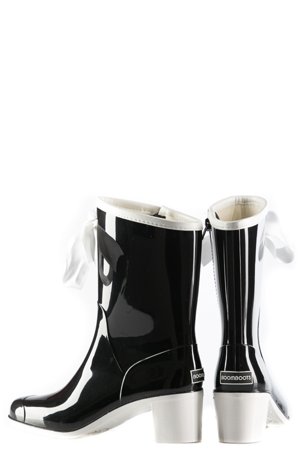 Сапоги BoomBoots  Black&White Short (с утеплителем)