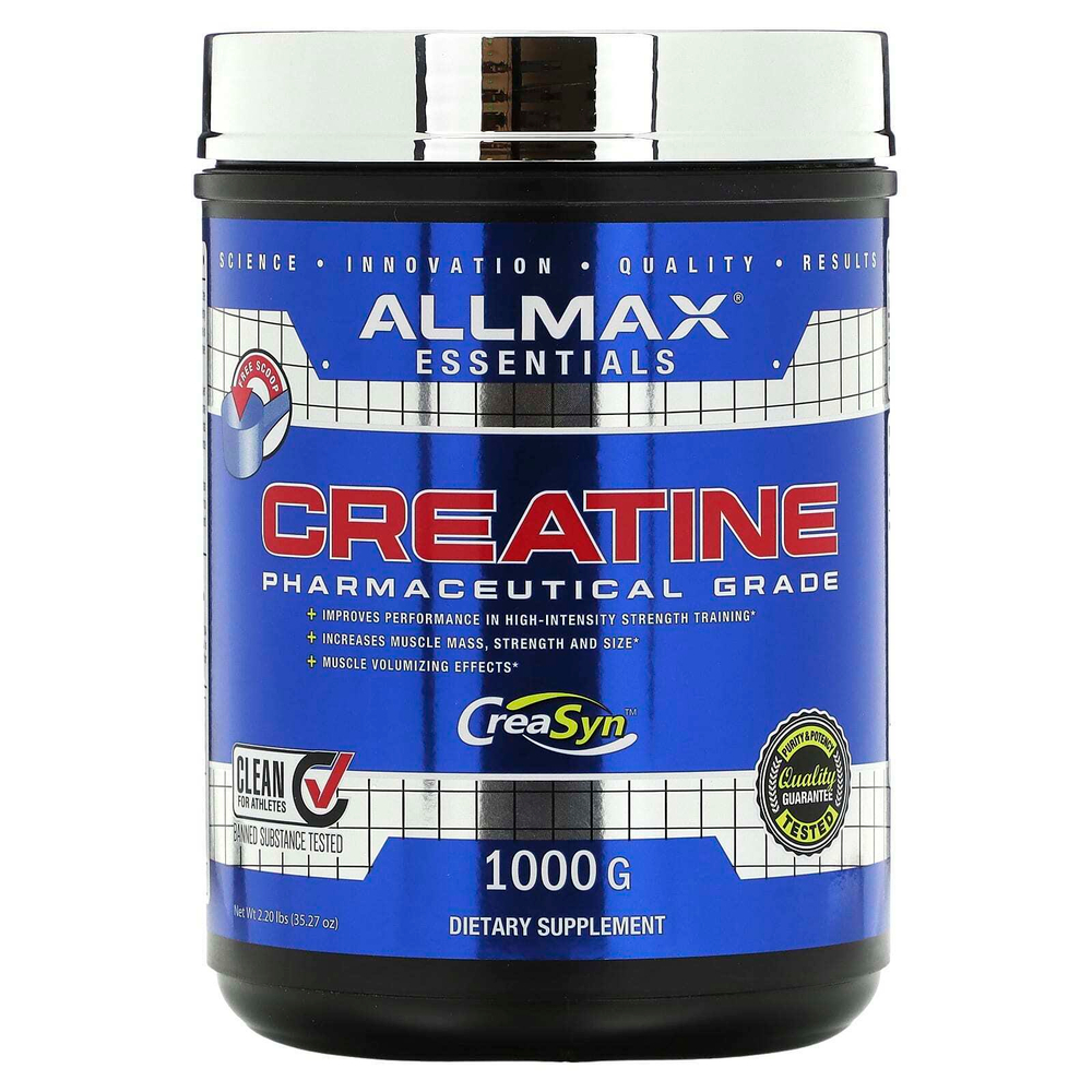 ALLMAX, креатин, фармацевтическая степень чистоты, 5 г, 1000 г (2,2 фунта)