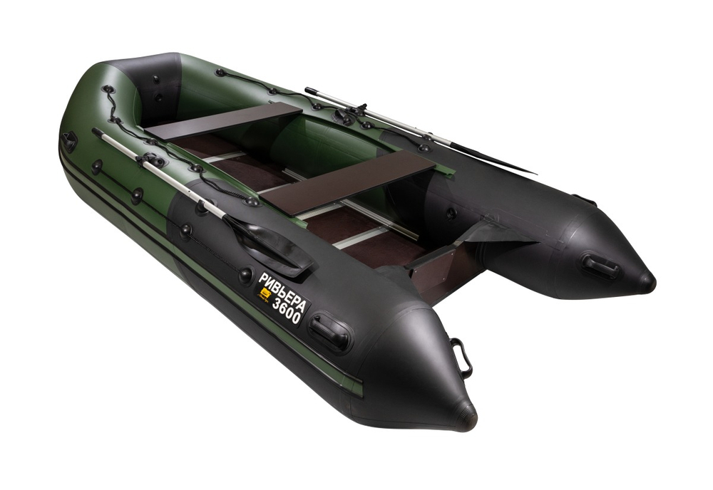 Ривьера Компакт 3600 СК комби зеленый/черный (лодка ПВХ)