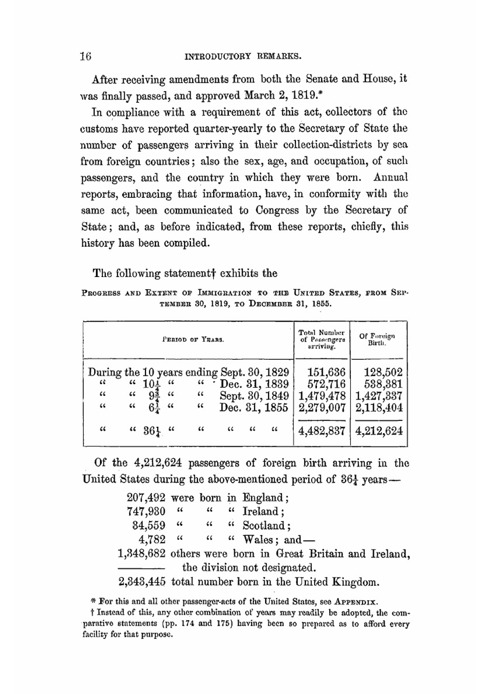 History of Immigration to the United States | William J. Bromwell