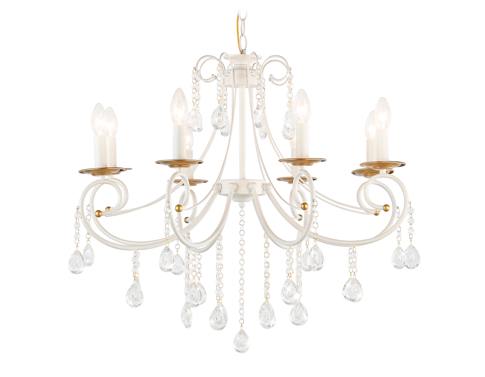 TR4917/8 WH/GD белый/золото E14/8 max 40W D740*930