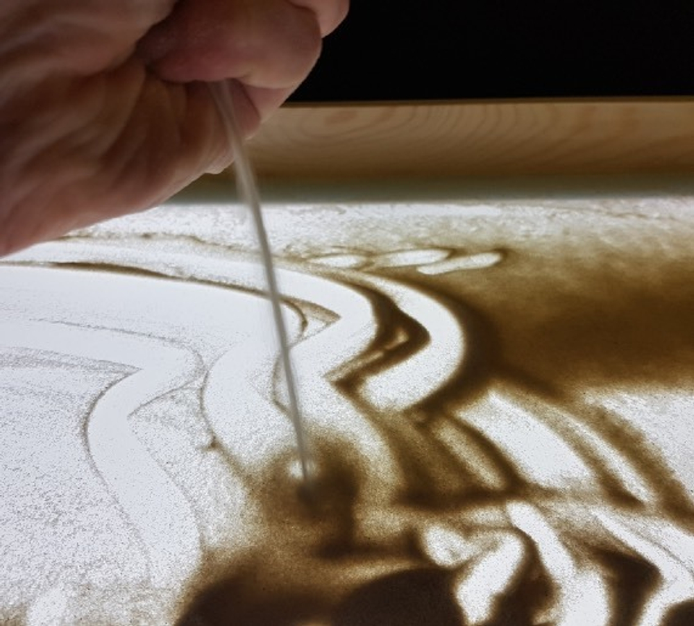 Песок кварцевый натурального цвета для анимации и терапии 0,1...0,3 мм, 1 кг