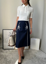 Хлопковая юбка Boutique Moschino, S