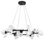 799097 Люстра CERAMO BW 9х6W(led) G9 ЧЕРНЫЙ/БЕЛЫЙ