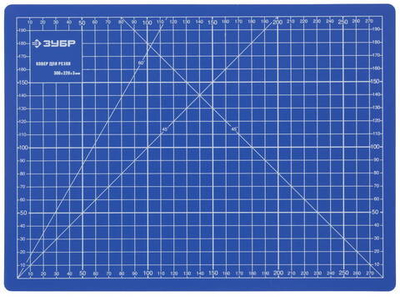 ЗУБР 300 х 220 х 3 мм, непрорезаемый коврик (09903)