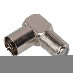 Переходник ЭРА R-A03 гнездо F-гнездо TV угловой