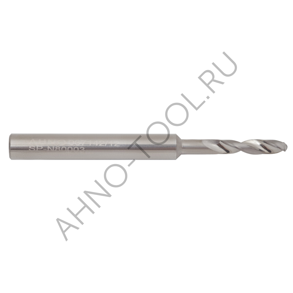 Сверло 3.5мм монолитное твердосплавное 3D без подвода СОЖ. для цвет.металлов SP-N800030350 VHM AHNO