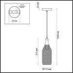 3353/1 ODL Подвес E27 60Вт IP20 PENDANT