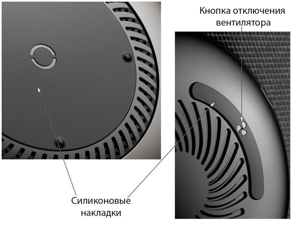 Беспроводное зарядное устройство Baseus Whirlwind, черное (CCALL-XU01)