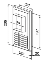 Решетка вентиляционая AWENTA RMT96а Bk 90*90 (140*210) (Распродажа)