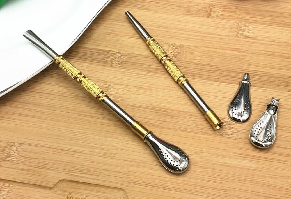 303003 Бомбилья "Разборная" 20 см, металл серебристый/золото