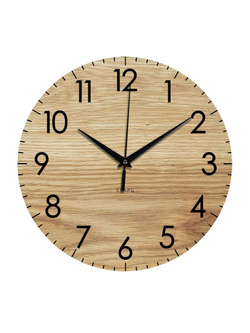 Часы настенные бесшумные деревянные интерьерные