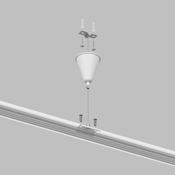 Подвесная система для треков Denkirs TR1105-WH