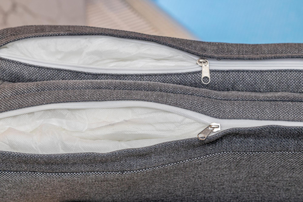 Шезлонг ROYAL FAMILY AGATA серый с матрасом