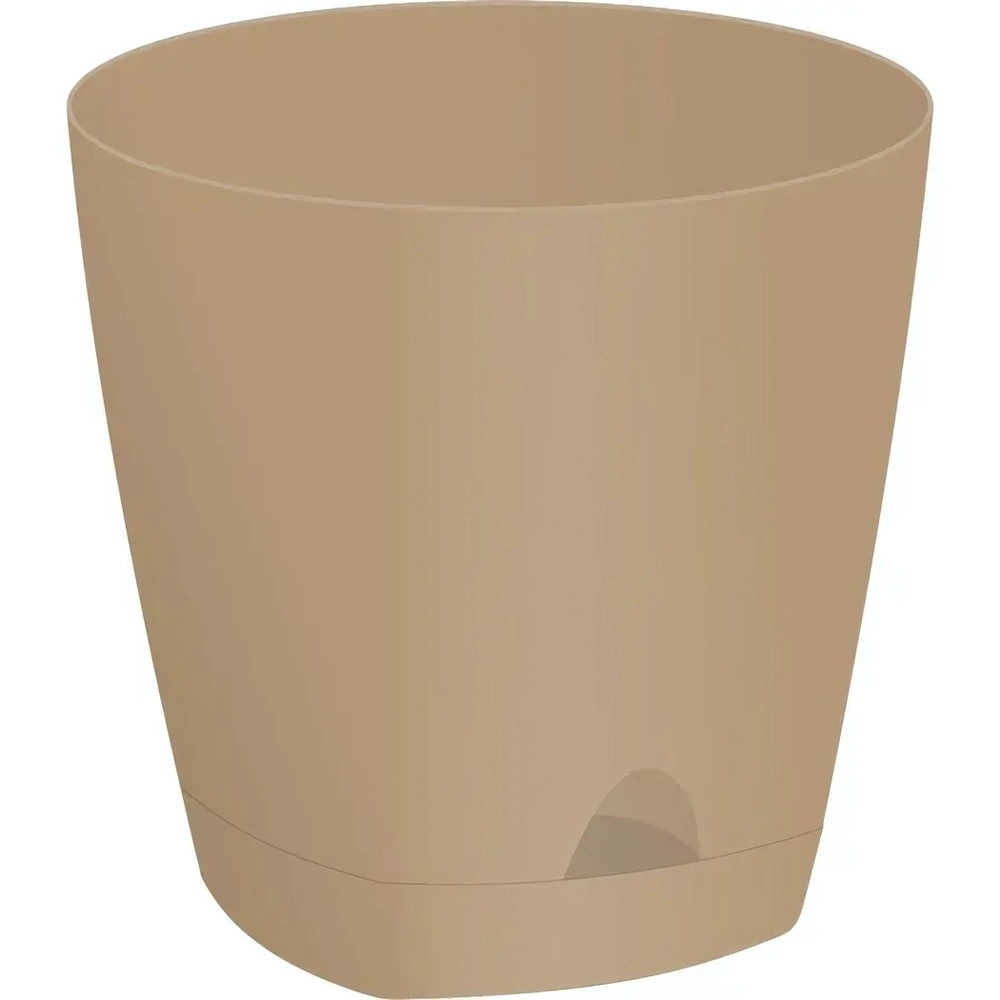 Горшок для цветов AMSTERDAM D 110 с прикорневым поливом 0,65 л Молочный Шоколад