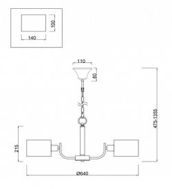 Подвесная люстра Freya Anita FR5012PL-05CH