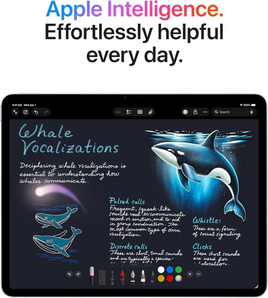 Планшет Apple iPad Air 11 (M4, 2026) 256 ГБ Wi-Fi + Cellular Сияющая звезда | Starlight