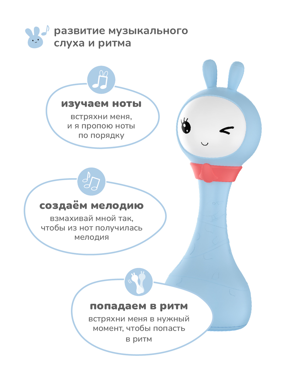 Интерактивная обучающая музыкальная игрушка Умный зайка alilo R1+ Yoyo