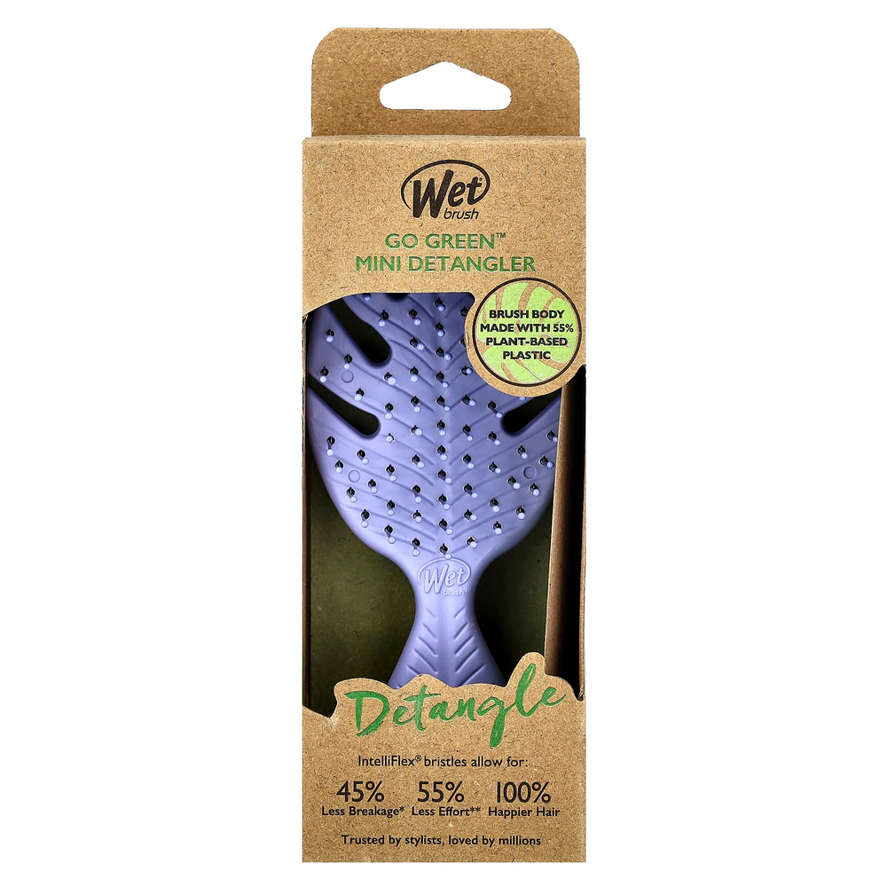 Wet Brush, Go Green ™, средство для расчесывания волос, фиолетовый, 1 кисть