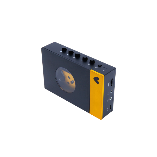 We Are Rewind Cassette Player Black & Yellow